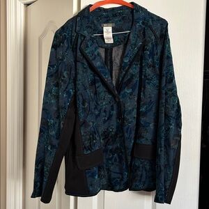 Dolcezza Women's Floral Blue Blazer